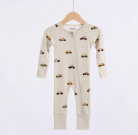 Scotty Vintage Cars Zipper Romper