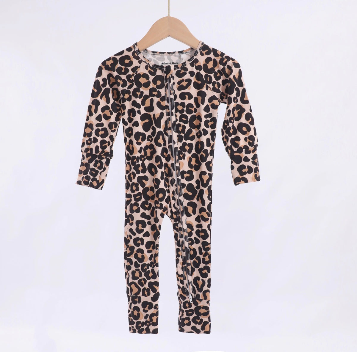 Jolene Leopard Zipper Romper