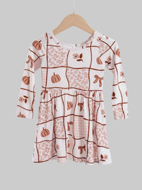Mabel Patchwork Pumpkin Dress