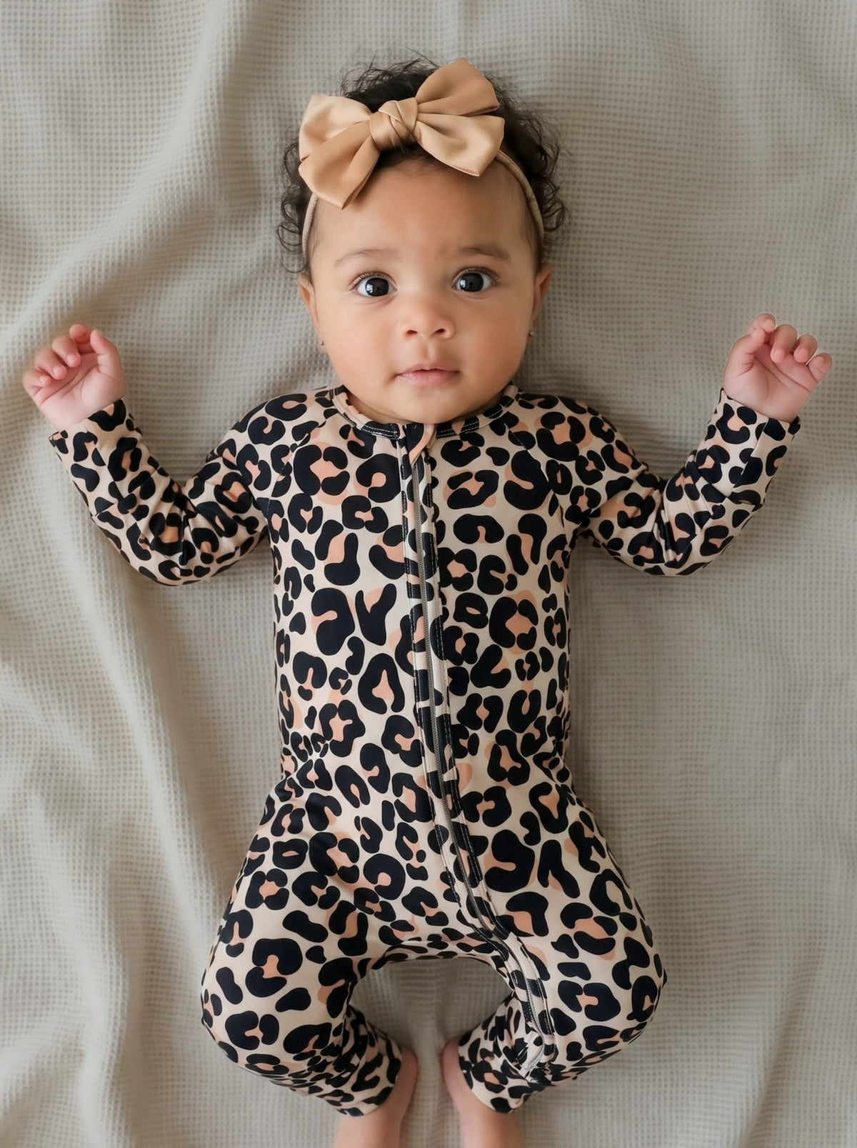 Joni Leopard Zipper Romper - Adassa Rose