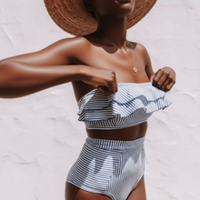 Load image into Gallery viewer, Ana High Waist Retro Bikini Set - Adassa Rose