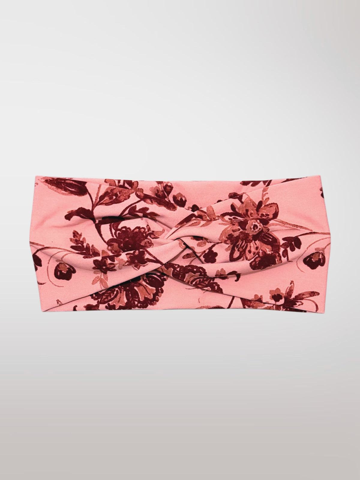 Blush Pink Floral Twist Headband - Adassa Rose