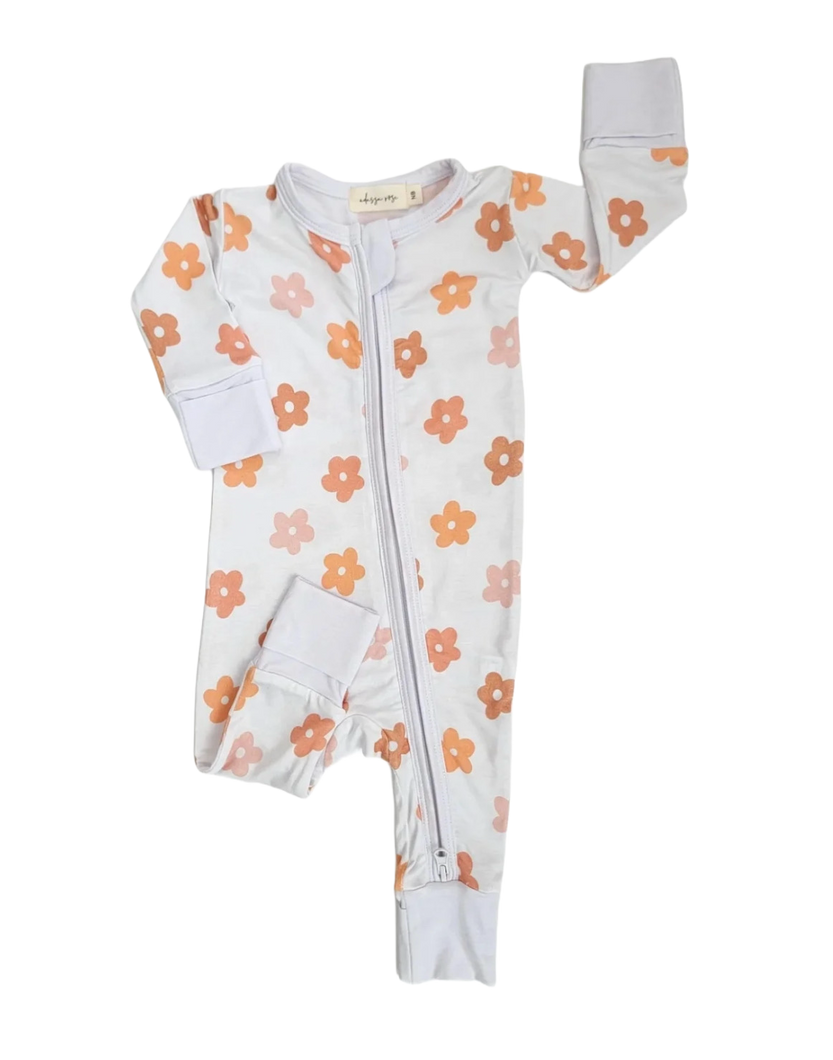 Daisy Zipper Romper Baby