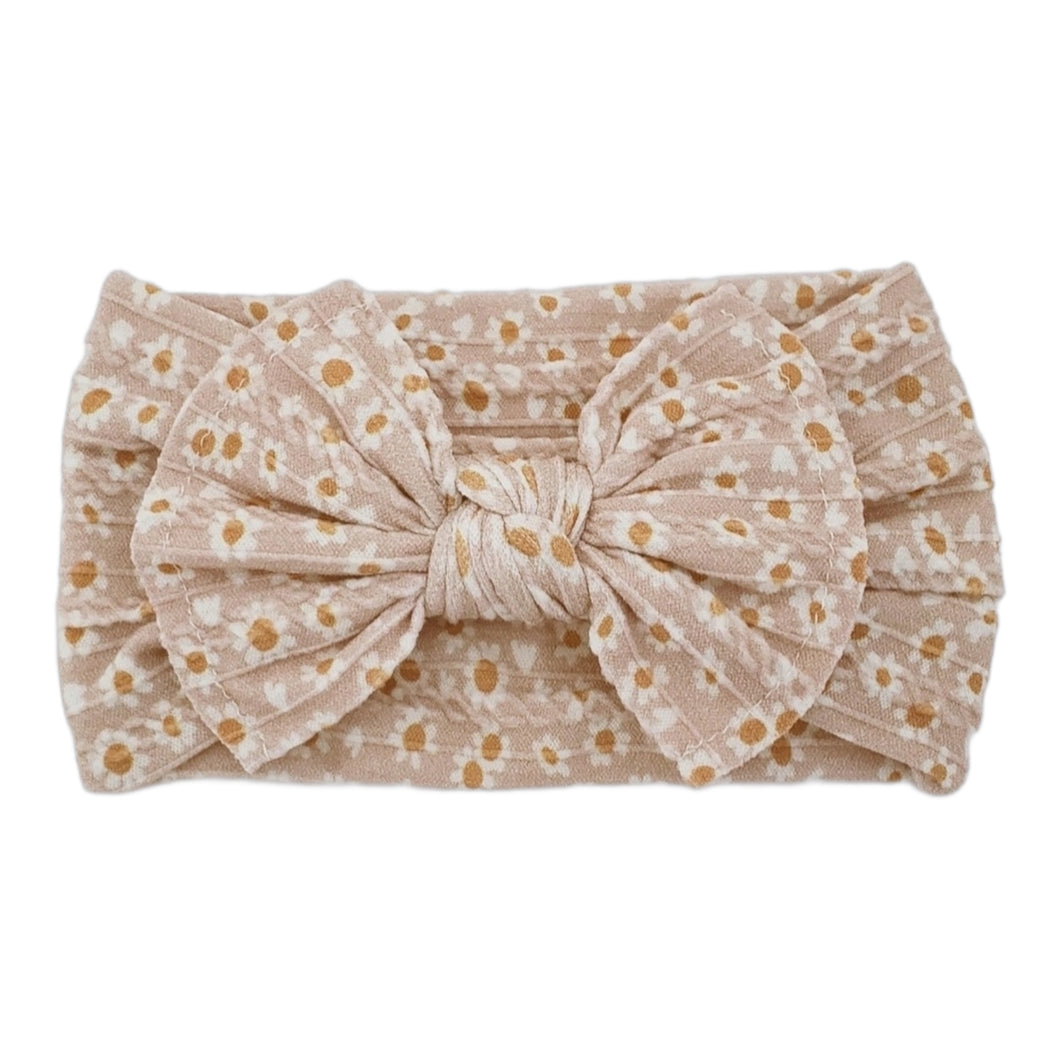 Mia Cable Knit Nylon Headband - Daisy