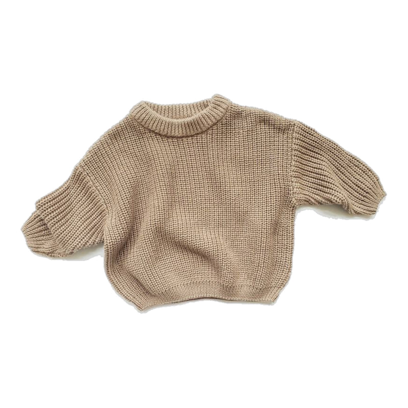 Chunky Knit Sweater Baby | Mocha - Adassa Rose