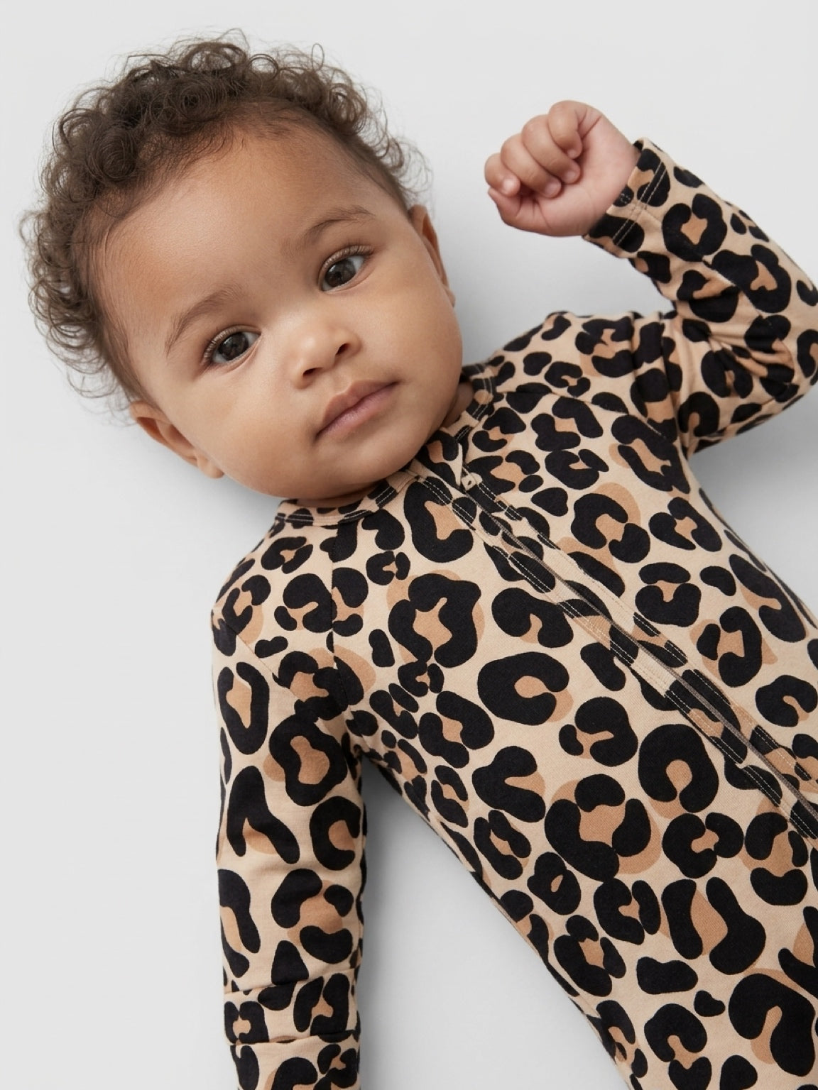 Jolene Leopard Zipper Romper