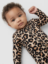 Jolene Leopard Zipper Romper