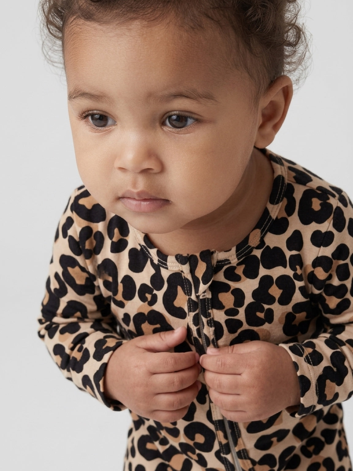 Jolene Leopard Zipper Romper