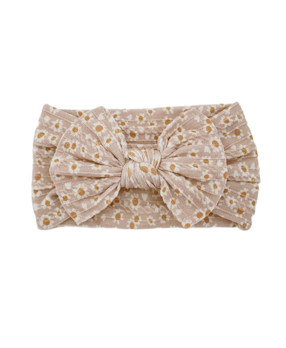 Mia Cable Knit Nylon Headband - Daisy