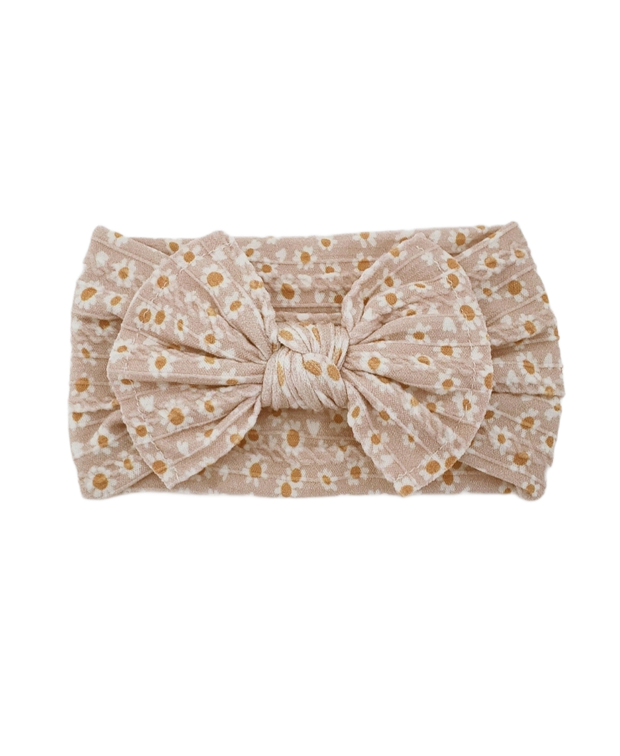 Mia Cable Knit Nylon Headband - Daisy