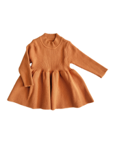 Load image into Gallery viewer, Ensley Knitted Dress Chestnut - Adassa Rose