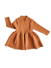 Load image into Gallery viewer, Ensley Knitted Dress Chestnut - Adassa Rose