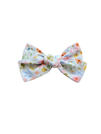 White Floral Hair Bow - Adassa Rose