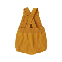 Rainbow Knitted Romper | Mustard - Adassa Rose