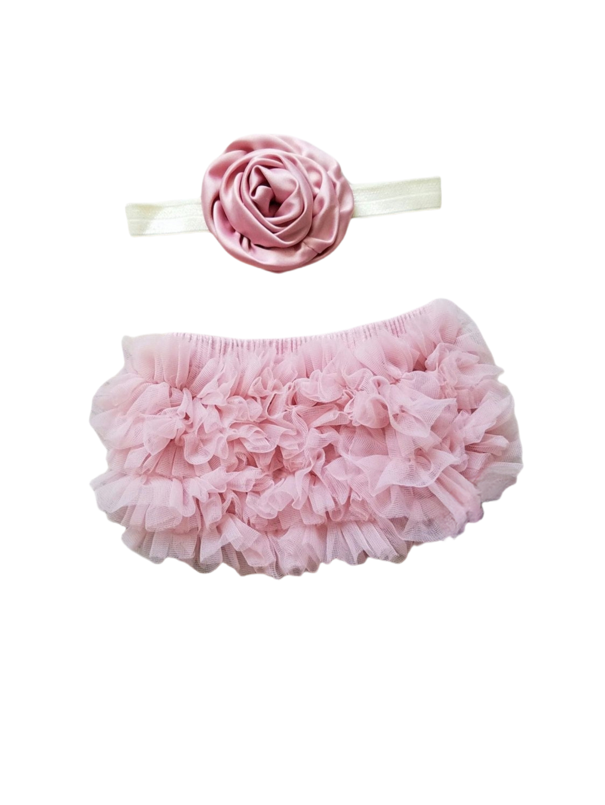 Vintage Pink Bloomer And Headband Set - Adassa Rose
