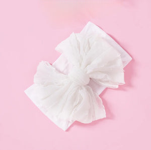 Rosie Bow Headband - White