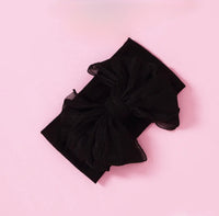 Rosie Bow Headband - Black - Adassa Rose