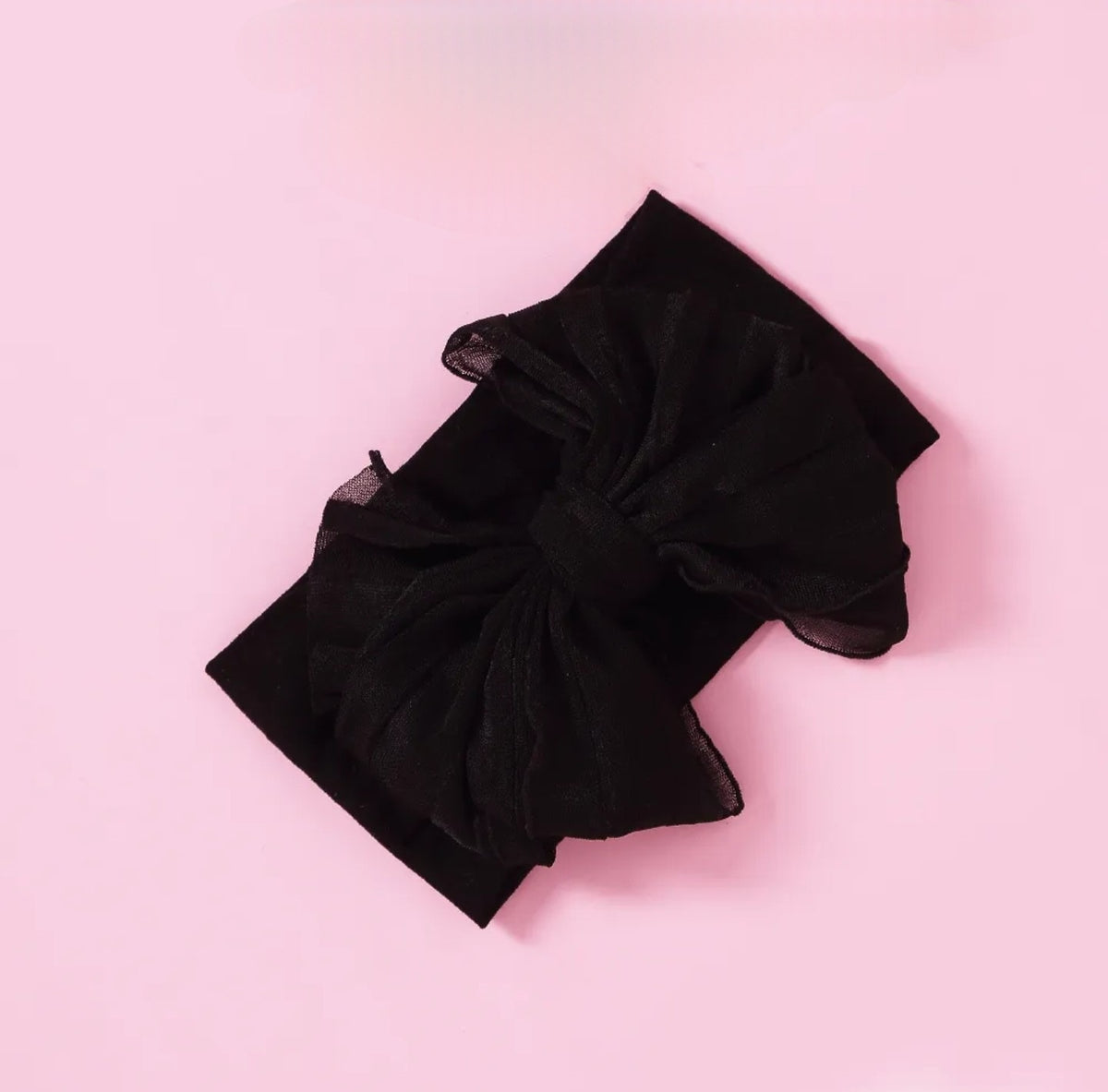 Rosie Bow Headband - Black - Adassa Rose