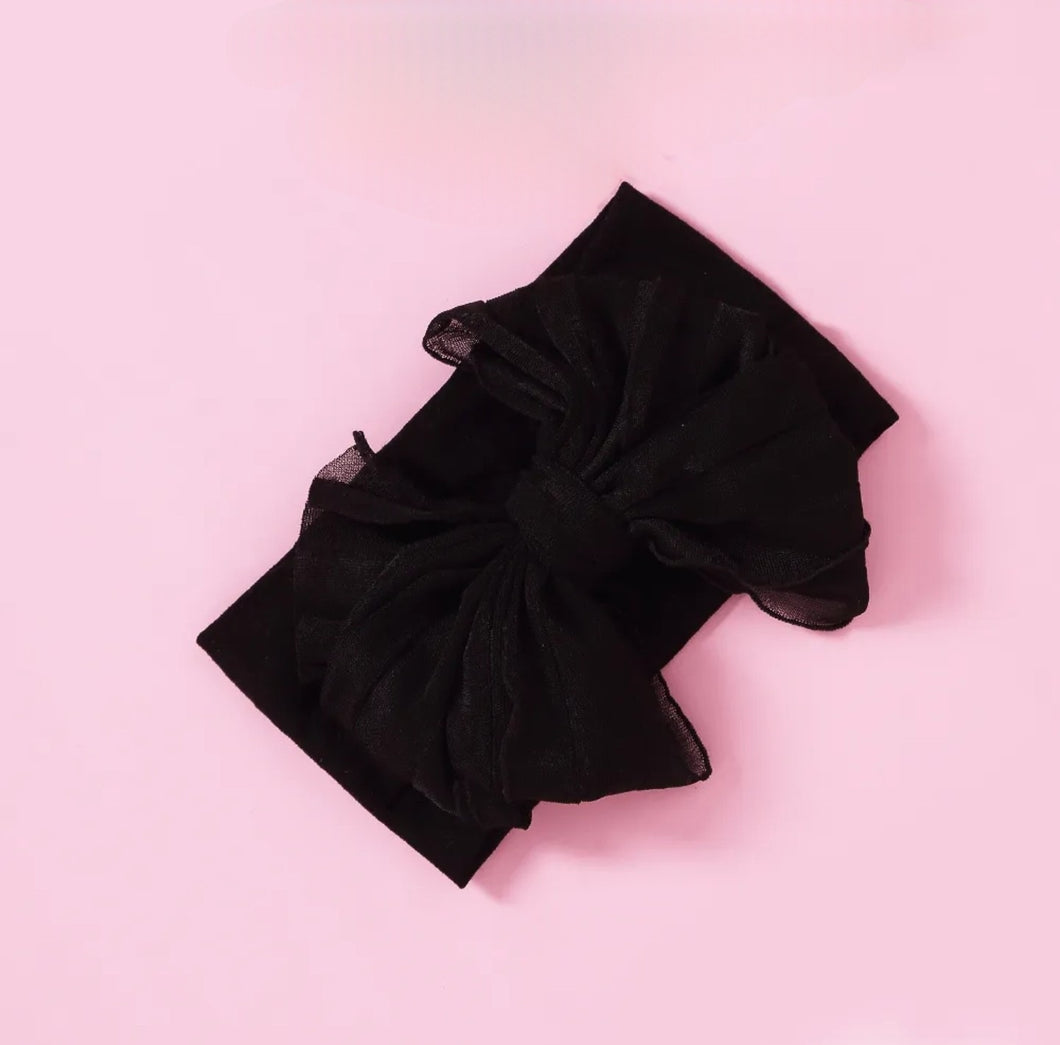 Rosie Bow Headwrap - Black