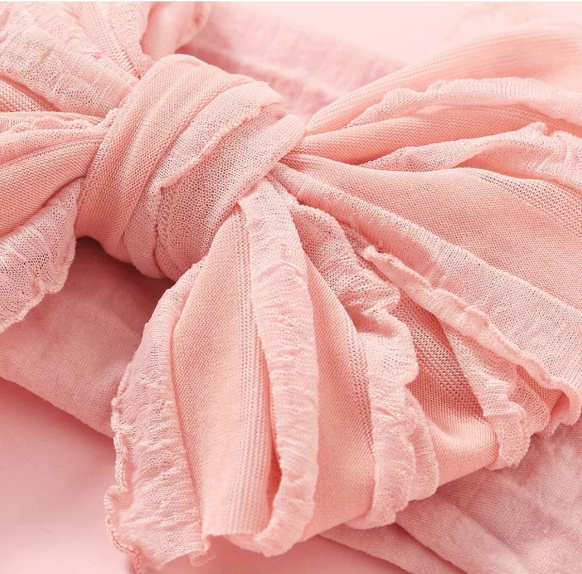 Rosie Bow Headband - Blush Pink - Adassa Rose