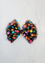 Load image into Gallery viewer, Confetti Hair Bow Black