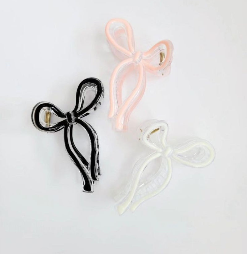 Brooke Bow Claw Clip - Adassa Rose