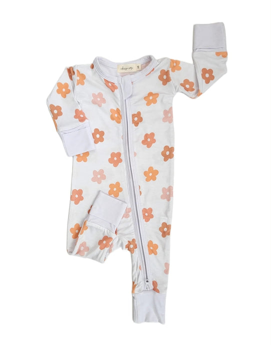 Daisy Zipper Romper Baby