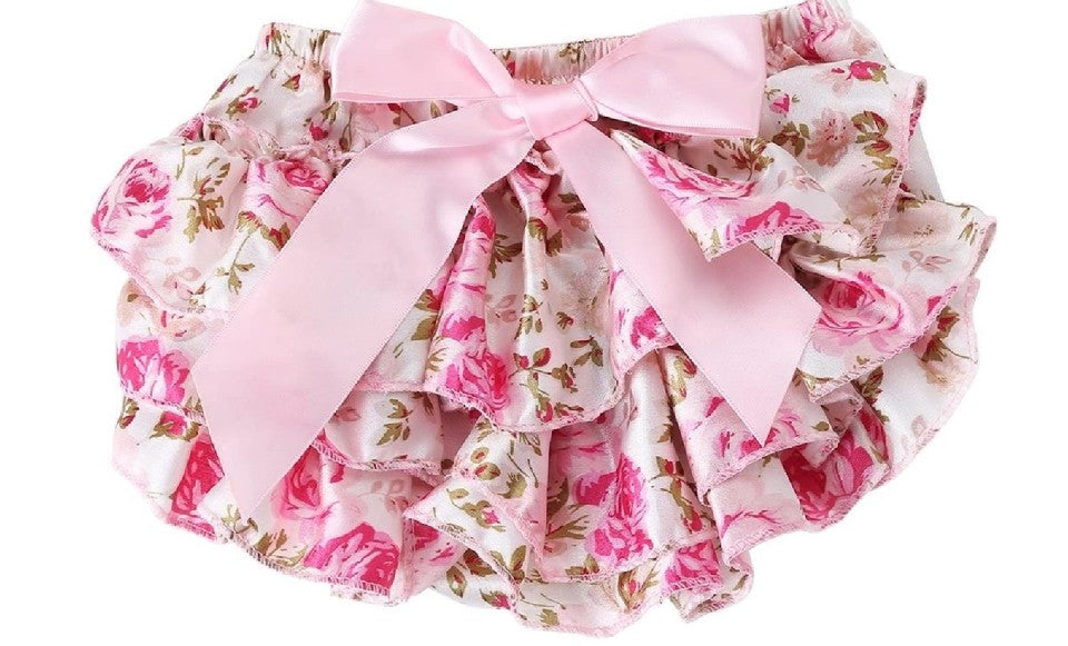 Vintage Pink Floral Bloomers - Adassa Rose