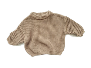 Chunky Knit Sweater Baby | Mocha