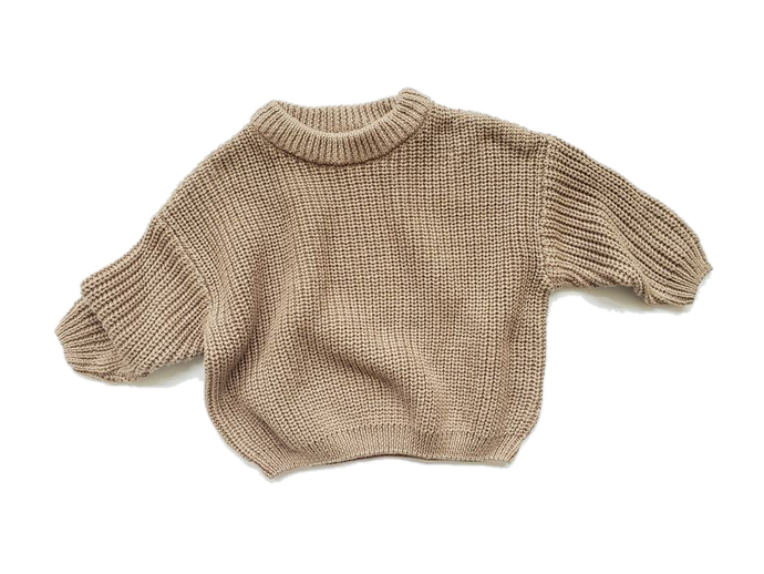 Chunky Knit Sweater Baby | Mocha
