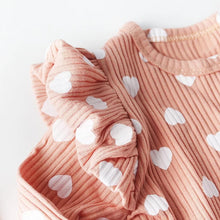 Load image into Gallery viewer, Ruffled Hearts Bodysuit - Adassa Rose