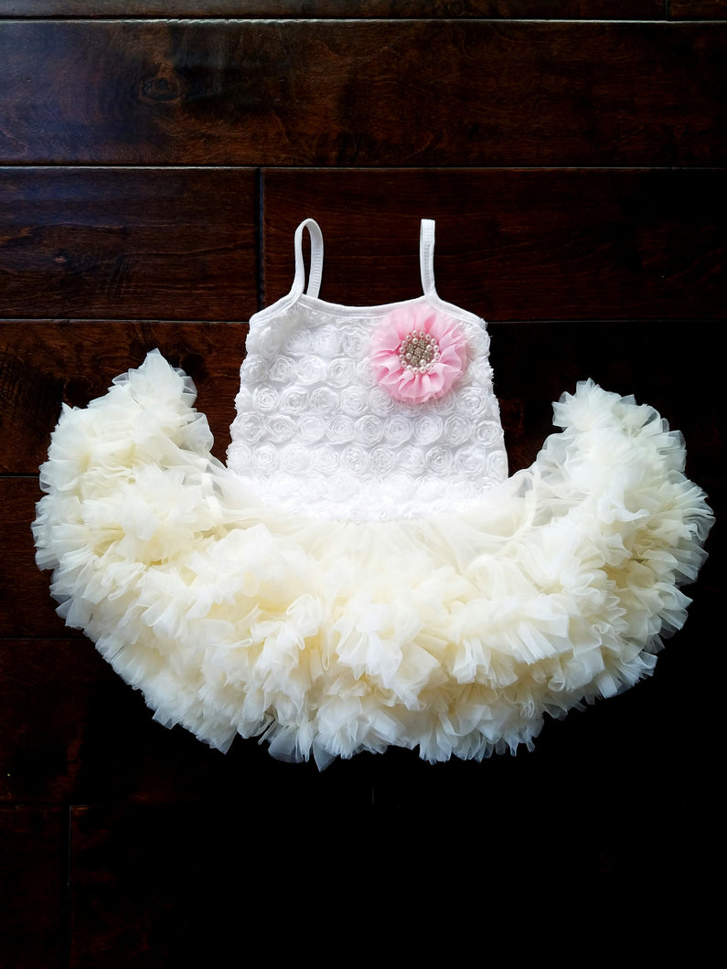 Pink And Ivory First Birthday Outfit - Adassa Rose