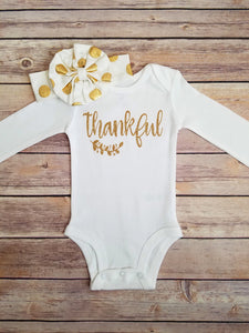 Thanksgiving Onesie Thanksgiving Day Outfit Girl - Adassa Rose