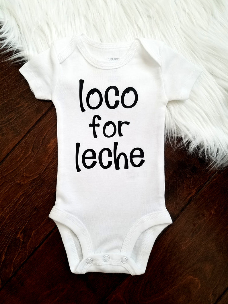 Loco For Leche Onesie Funny Onesie - Adassa Rose