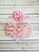 Load image into Gallery viewer, Vintage Pink  Bloomer And Headband Set Newborn Bloomer Set - Adassa Rose