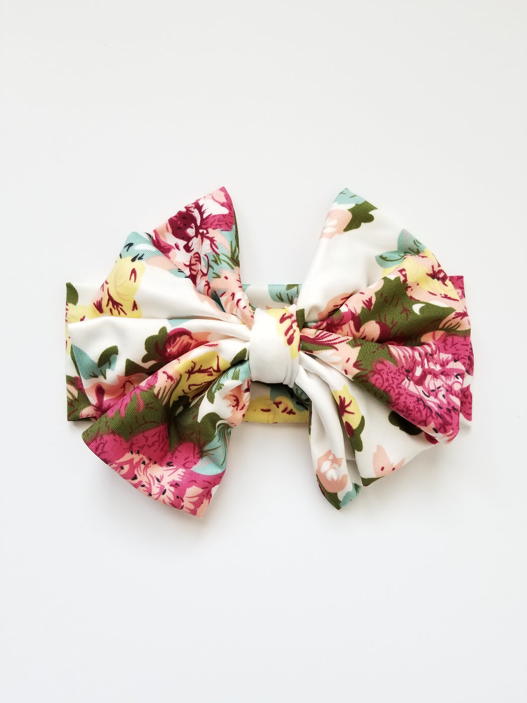 Scarlett Floral Messy Bow Headwrap - Adassa Rose