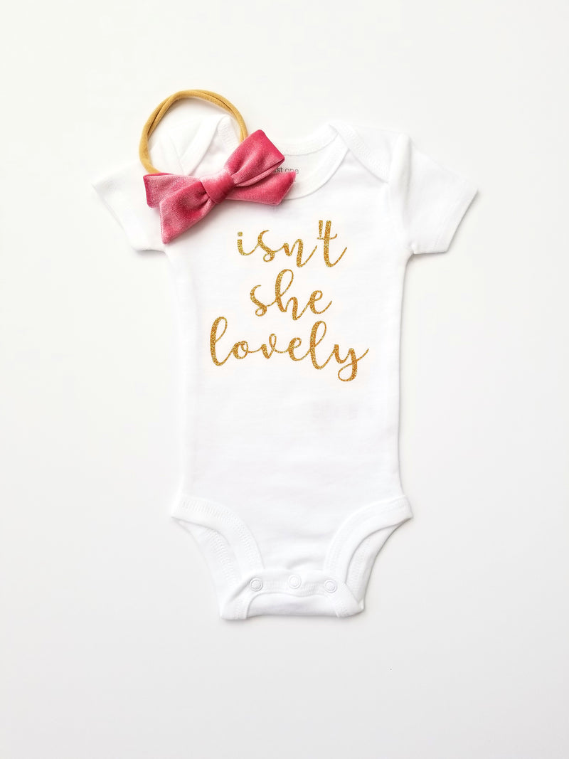 Isn't She Lovely Onesie - Adassa Rose