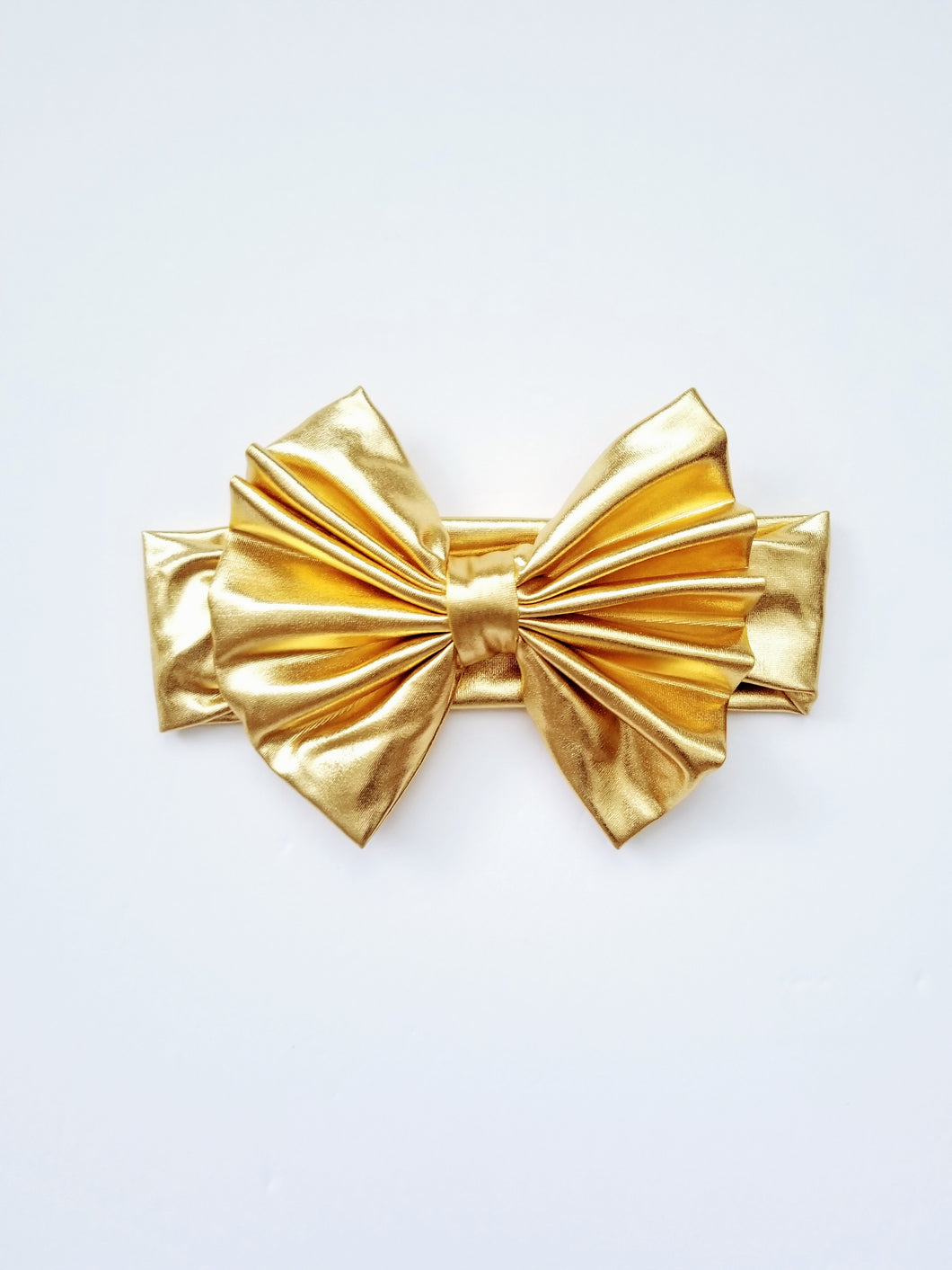 Gold Messy Bow Headwrap Baby - Adassa Rose