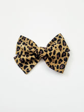 Load image into Gallery viewer, Leopard Knotted Hair Bow - Adassa Rose