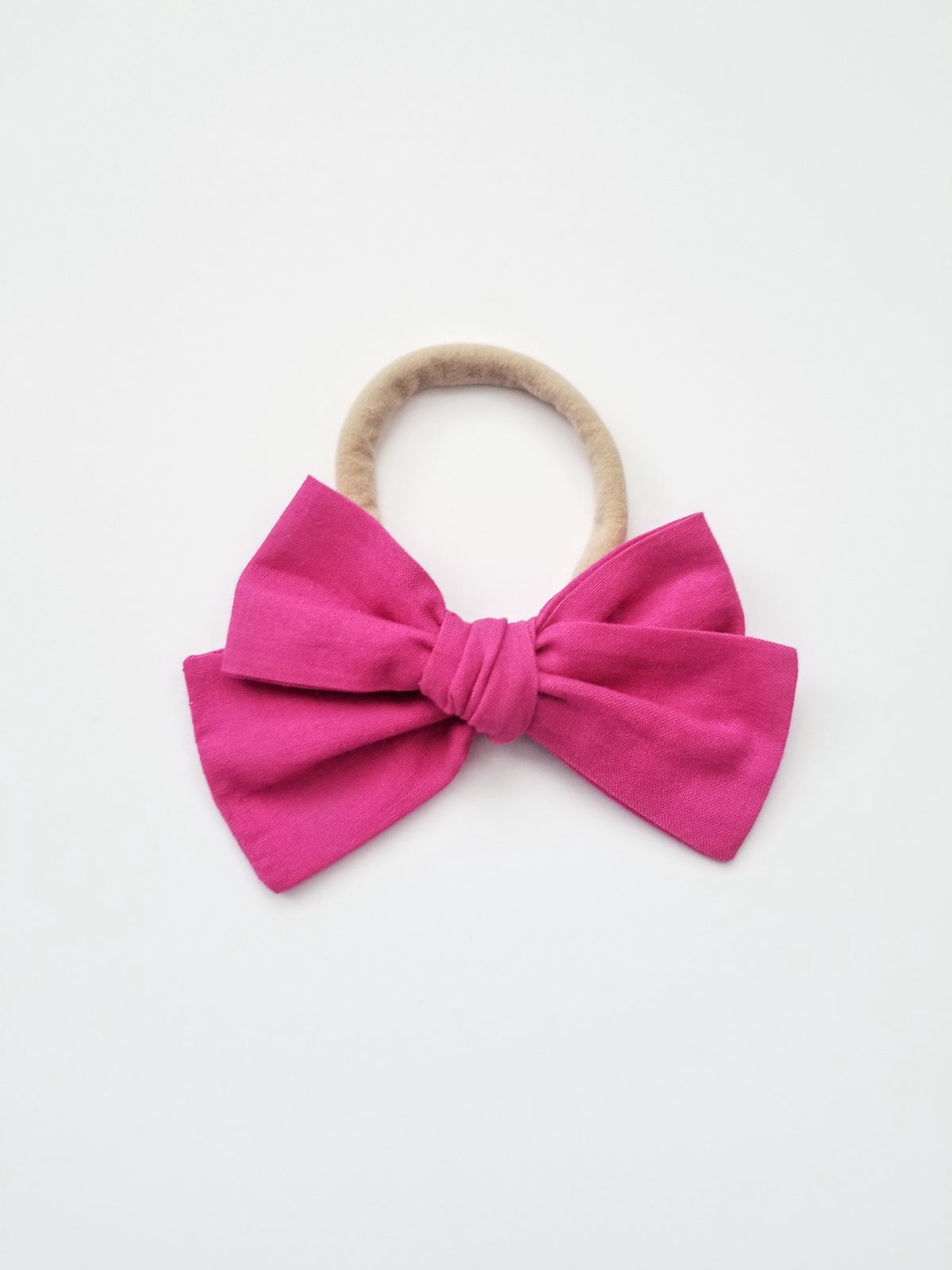 Nyla Knotted Bow Headband - Fuchsia - Adassa Rose