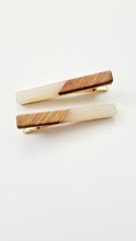 Load image into Gallery viewer, Yemi Wooden Acrylic Bar Hair Clip Set | Vanilla - Adassa Rose
