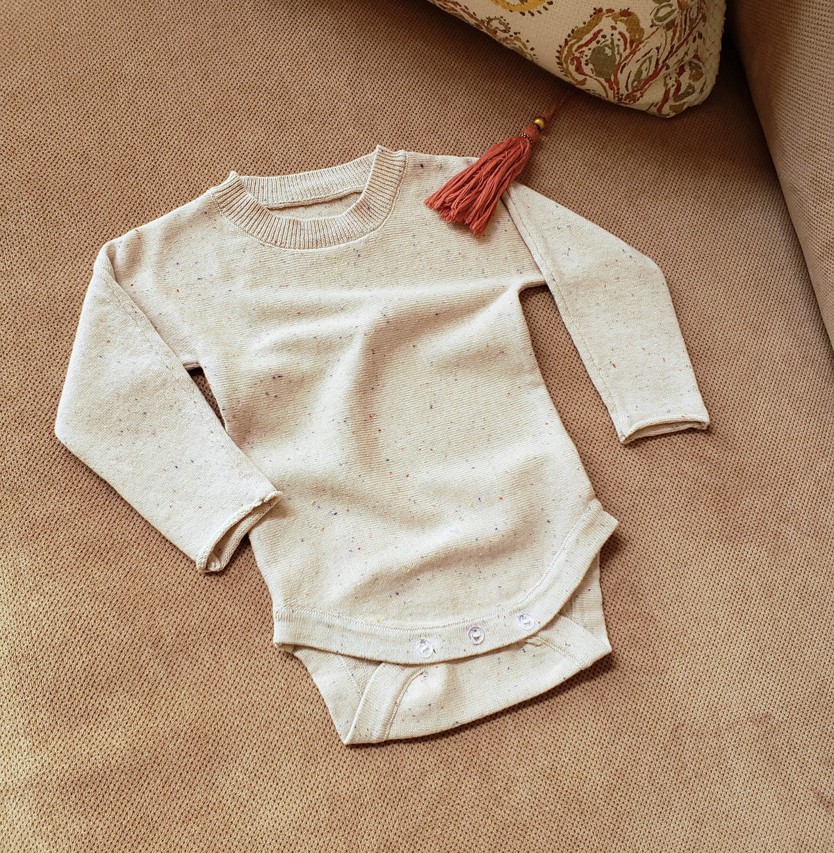Quinn Sprinkles Knit Romper - Adassa Rose
