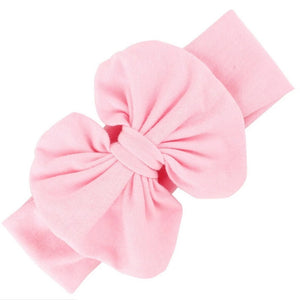 Messy Bow Headband Light Pink Bow Headwrap - Adassa Rose