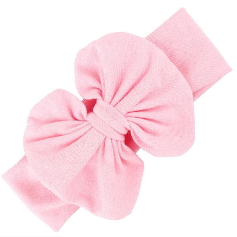 Messy Bow Headband Light Pink Bow Headwrap - Adassa Rose