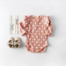 Load image into Gallery viewer, Ruffled Hearts Bodysuit - Adassa Rose