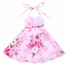 Load image into Gallery viewer, Madison Floral Halter Dress Pink - Adassa Rose