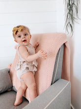 Load image into Gallery viewer, Violet Baby Girl Romper Beige - Adassa Rose