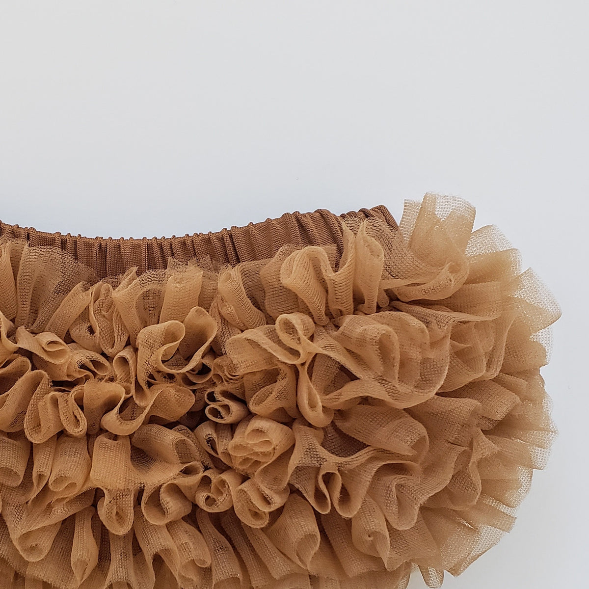 Chiffon Ruffle Bloomers In Coffee - Adassa Rose