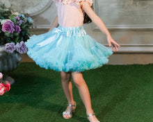 Load image into Gallery viewer, Aqua Tutu Skirt - Adassa Rose