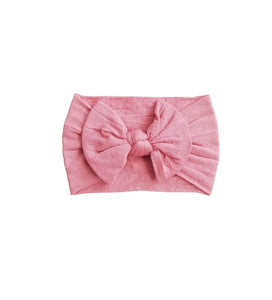 Nylon Bow Headwrap Rose Pink - Adassa Rose